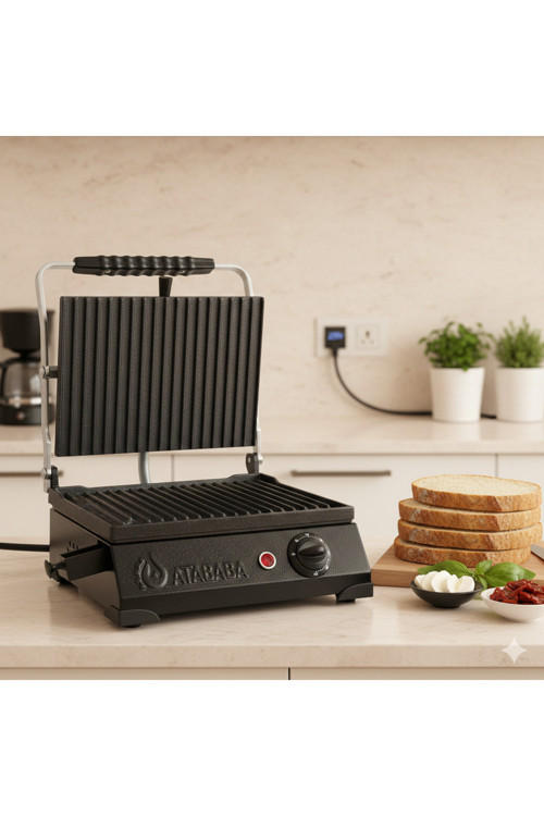 Atababa 8 Dilim Döküm Plaka Ev Tipi Tost Makinesi - Büfe Tipi 220V