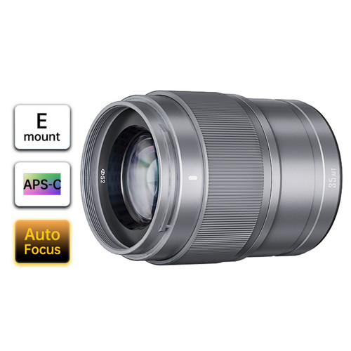 35mm f/1.8S DA ART APS-C Otofokus Lens, Gümüş (Sony E)