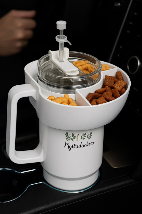 Quencher 1.18L Uyumlu Derin Bölmeli Atıştırmalık Kapak – Beyaz