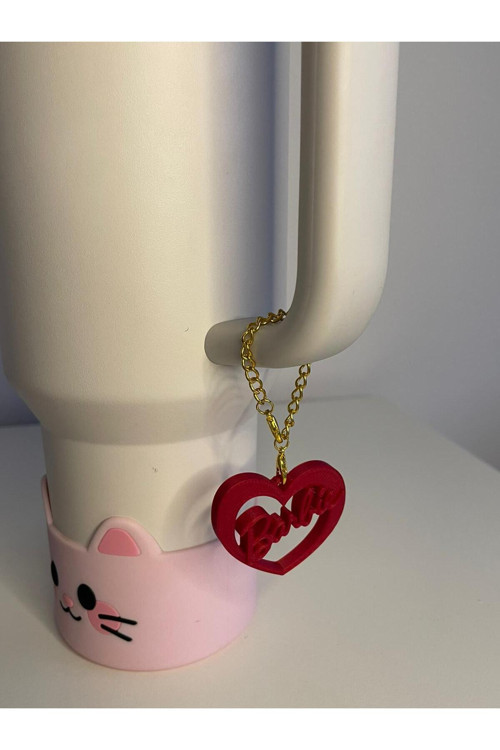 Barbie Kalp Quencher Termos Bardak Aksesuarı Zincirli Dekoratif Süs