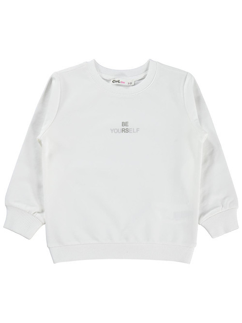 2-5 Yaş Sweatshirt - Kırık Beyaz