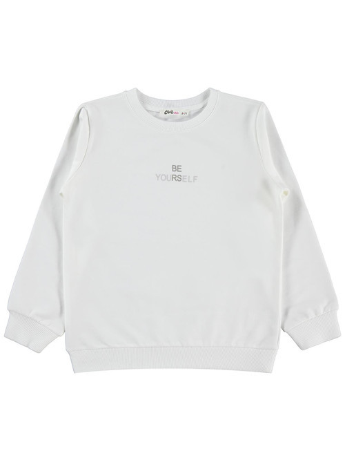 6-9 Yaş Sweatshirt - Kırık Beyaz