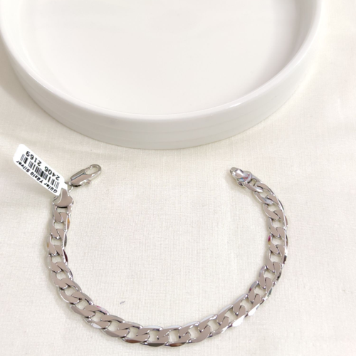 XUPING 6 MM YASSI GURMET BİLEKLİK BEYAZ 19 CM