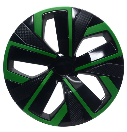 Jant Kapağı Kırılmaz Çıtalı 15" Yeni Model Yeşil Çıtalı 4'lü (TAKIM OLARAK)