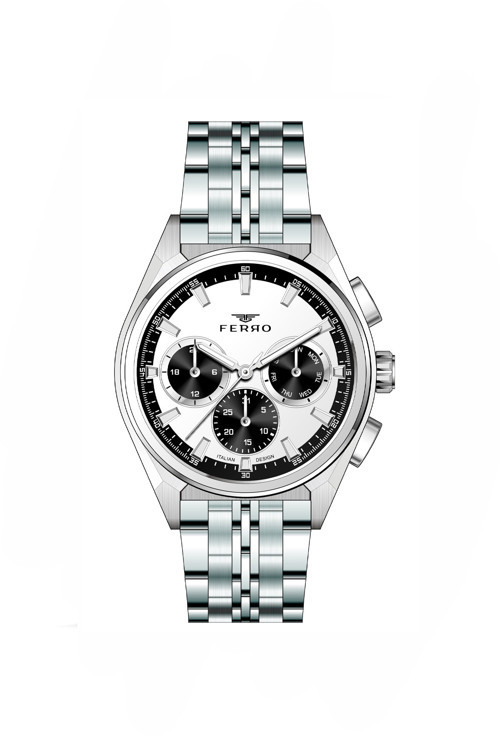FM11755AWT-A Quartz Gri Çelik Kordon 44 mm Erkek Kol Saati