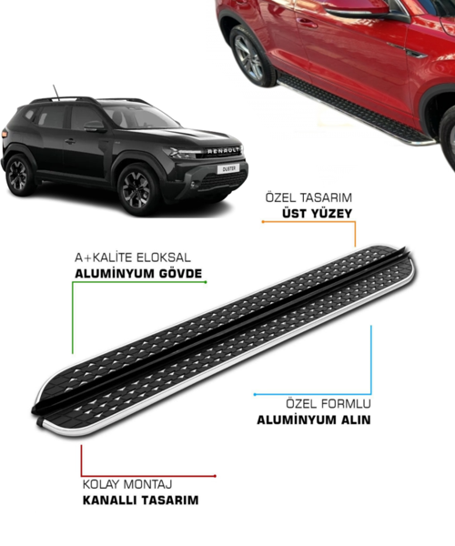 RENAULT DUSTER UYUMLU 2024 2025 2026 2027 ARACA ÖZEL YAN BASAMAK