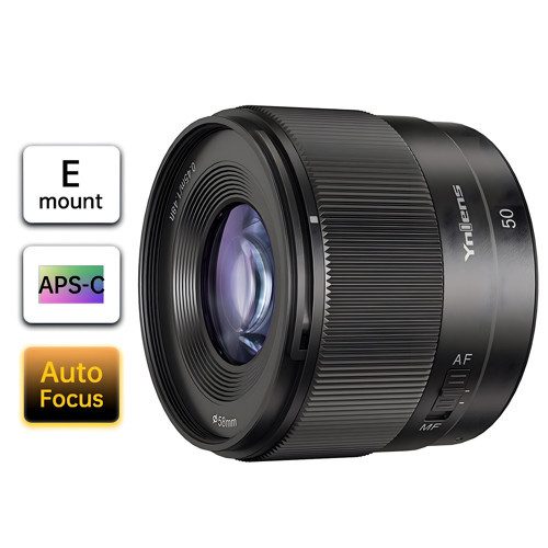 50mm f/1.8S DA Lite APSC Otofokus Lens, Siyah (Sony E)