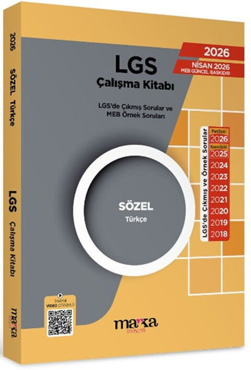 2026 LGS Sözel Türkçe Çıkmış Sorular Marka Yayınları