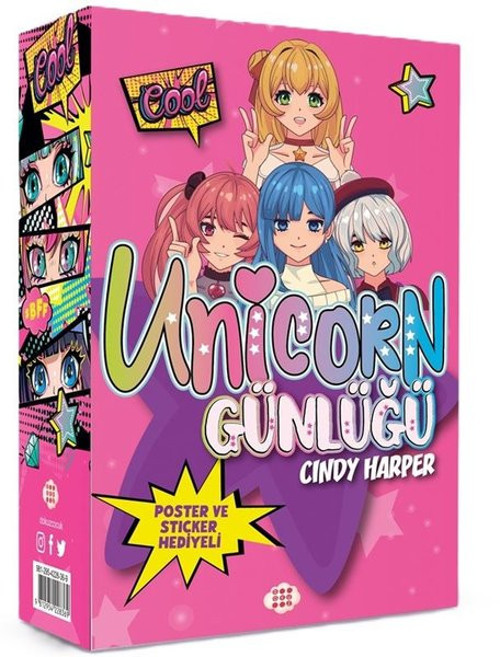 Unicorn Günlüğü Seti - Pembe Günlük - Kutulu