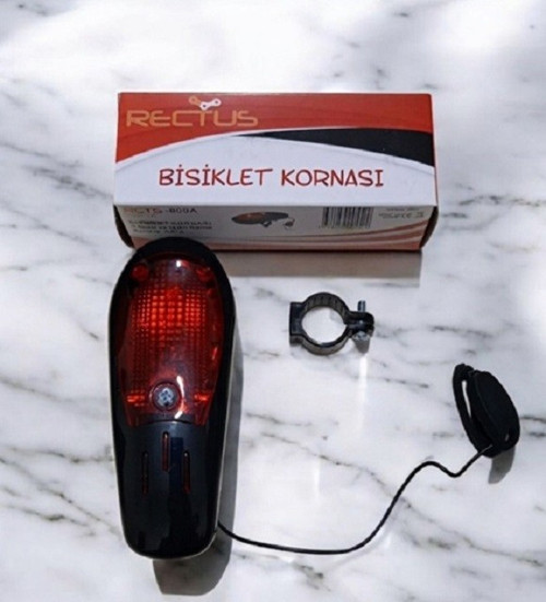 8 SESLİ BİSİKLET KORNASI (SİYAH)