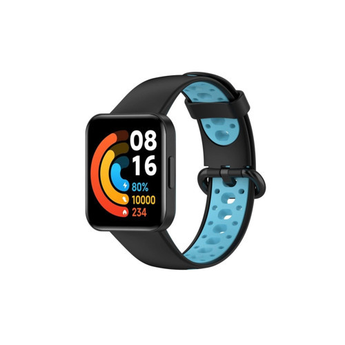 Watch 2 Spor Delikli Kordon - Siyah-mi
