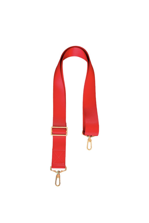 Gold Aksesuar Omuz Askısı Polyester Kolon Çanta Sapı Kayış Kırmızı Strap