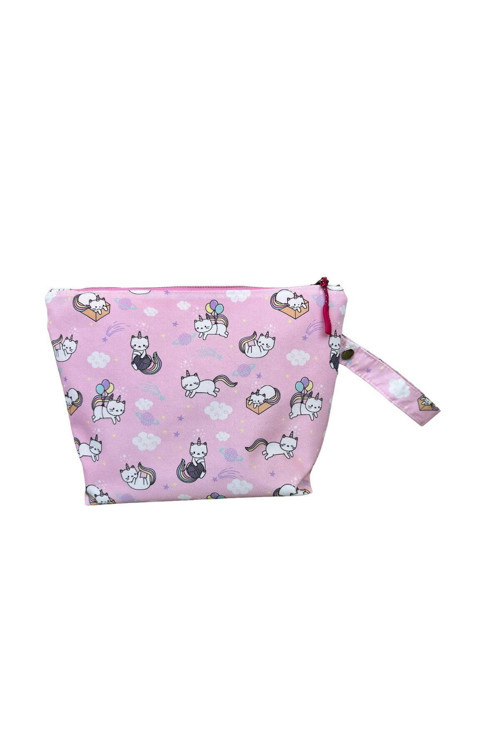 Mamikids Mini Wet&dry Islak/ Kirli,havuz / Plaj Çantası Kreş Çantası Pembe