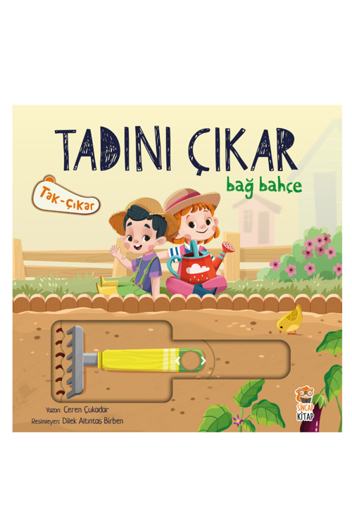 Sincap Kitap Tadını Çıkar Serisi /Bağ Bahçe /Tak-Çıkar Kitaplar 0-6 Yaş Eğitici Puzzle Kitap