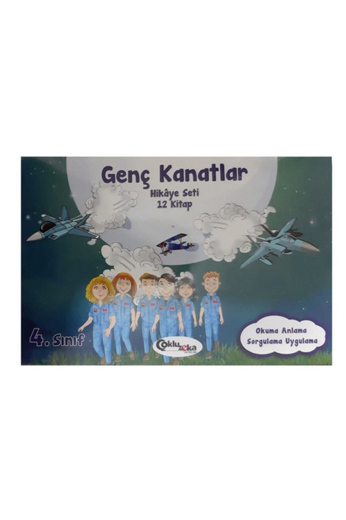 Çoklu Zeka Yayınları 4. Sınıf Genç Kanatlar Hikaye Seti (6+6) 12 Kitap