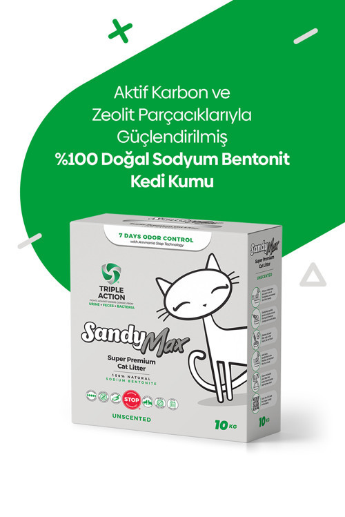 SandyMax Triple Action Kedi Kumu 10kg