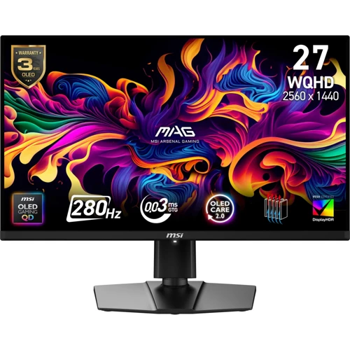 MAG 271QP QD-OLED X28 27 2560x1440 WQHD 280Hz 0.03 ms HDMI DP Type-C True Black 400 FreeSync Pr