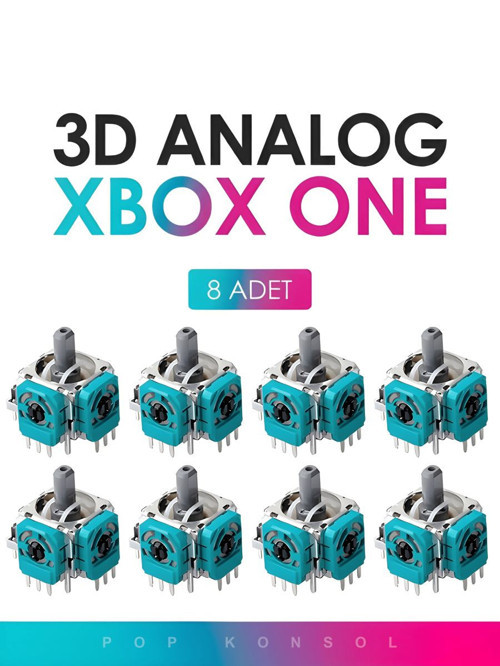 8 Adet Xbox Series S X One 3D Analog Joystick Motor Kol Tamir Yedek Parça