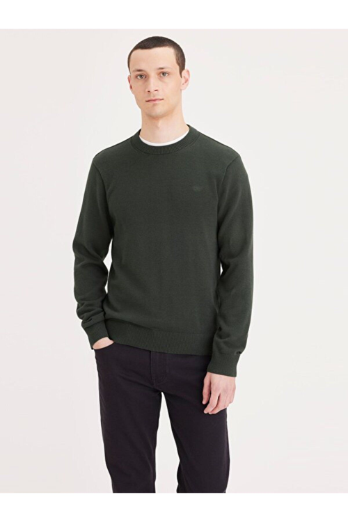 Erkek Minimalist Sweatshirt - Günlük & Şık, Uzun Kol, Yuvarlak Yaka