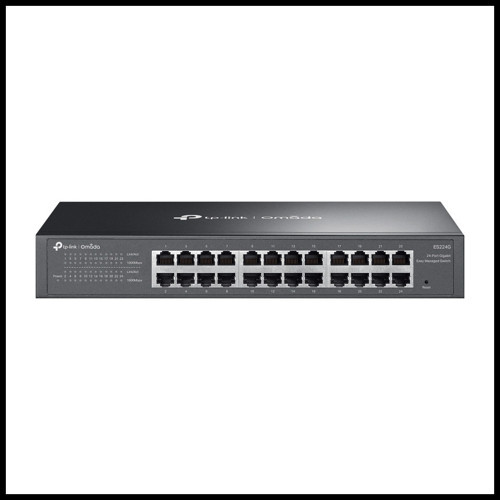 Es224g, 24 Port Gigabit, Yönetilebilir, Metal Kasa Masaüstü/vesa Switch