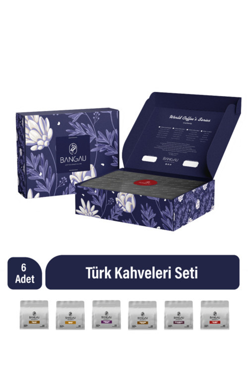Türk Kahveleri Seti - Lal Güzelliği Tasarım Kutulu (6Adetx100gr)