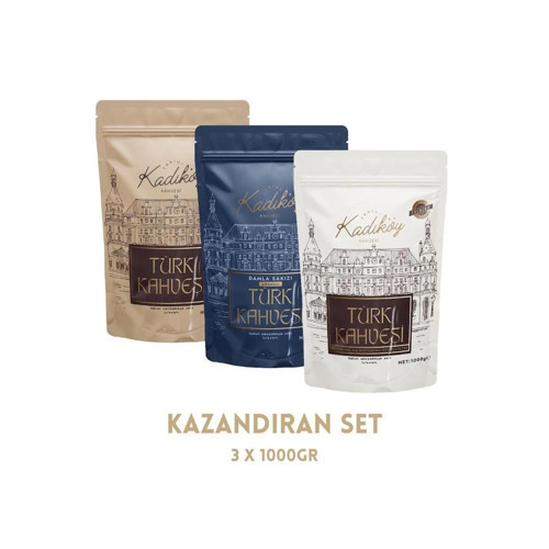Kazandıran Set – 3 x 1000G Türk Kahvesi