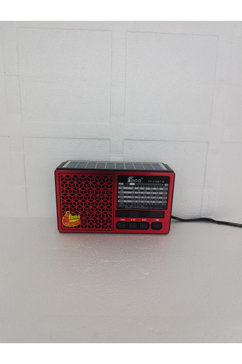 Solar Fm Radyo Bluetooth Hoparlör Mp3 Çalar Usb.Tf.Aux Çalar El Feneri