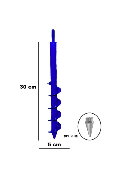 Matkap Uyumlu Toprak Burgu Makinesi 30Cmx5Cm