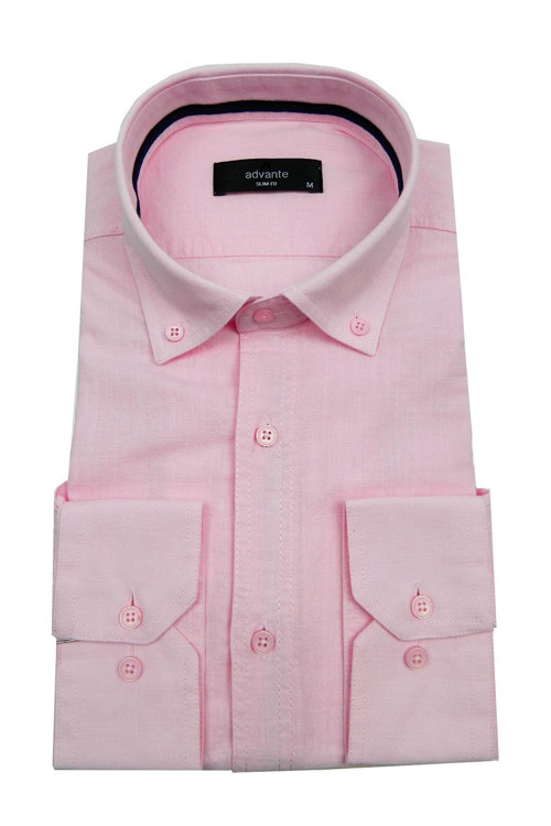 Erkek Slim Fit Keten Gömlek BGL-ST00164