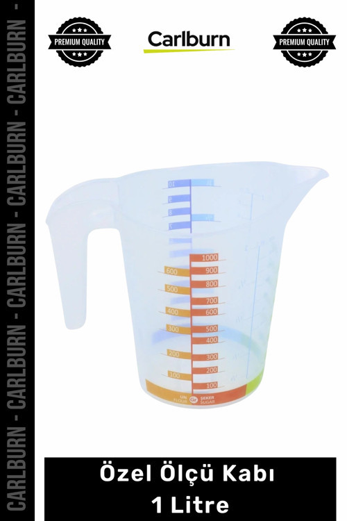 #ÖlçüKabı Sağlığa Dost Plastik Dayanıklı 1 Litre Hassas Çoklu Ölçüm Pratik Özel Ölçü Kabı