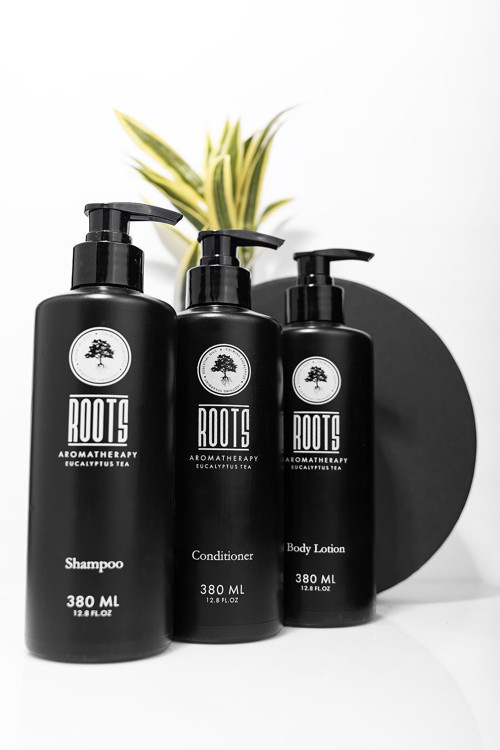 Aromatherapy Shampoo 380 ml + Conditioner 380 ml + Body Lotion 380 ml