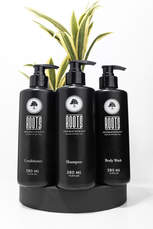 Aromatherapy Shampoo 380 ml + Conditioner 380 ml + Body Wash 380 ml