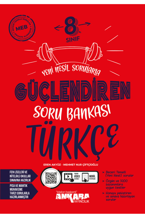 Ankara Yayıncılık Ankara Yayınları 8. Sınıf LGS Güçlendiren Türkçe Soru Bankası Yeni 2026