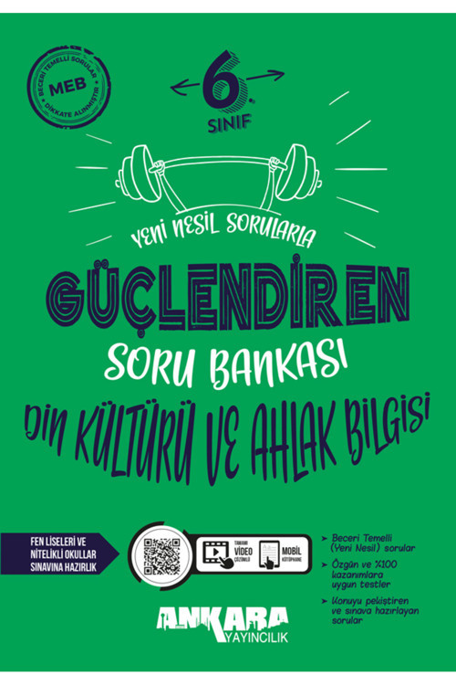 Kitabın Başkenti Ankara 2025 YENİ 6. Sınıf Din Kültürü ve Ahlak Bilgisi Güçlendiren Soru Bankası