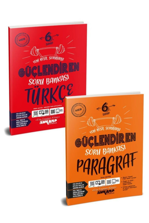 Ankara Yayıncılık Ankara 6. Sınıf Türkçe Paragraf Soru Bankası Seti 2 Kitap Yeni