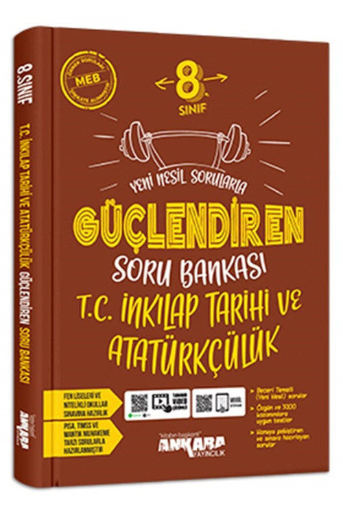 Ankara Yayıncılık 8. Sınıf İnkılap Tarihi Güçlendiren Soru Bankası