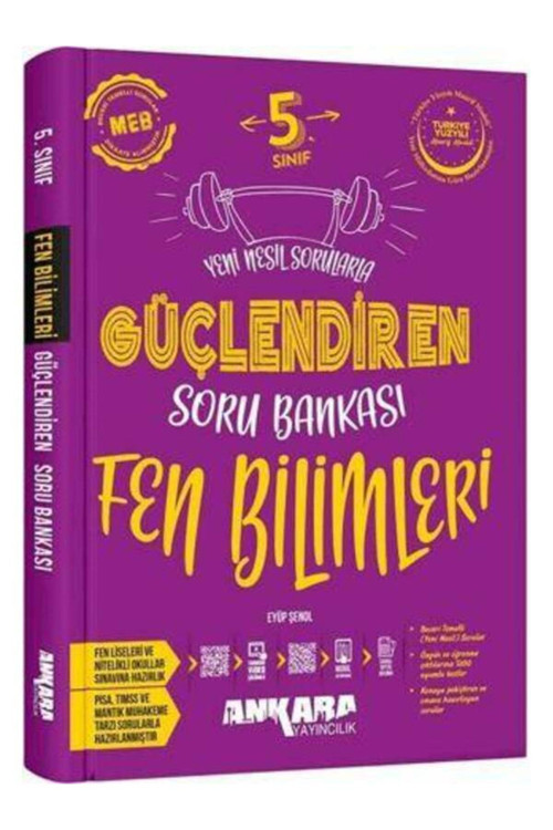 Kitabın Başkenti Ankara ANKARA YAY. 5.SINIF GÜÇ . FEN BİLİMLERİ SORU BANKASI 2025