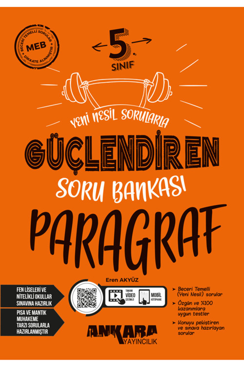 Kitabın Başkenti Ankara 2025 YENİ 5. Sınıf Paragraf Güçlendiren Soru Bankası