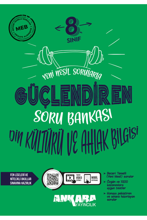 Ankara Yayıncılık 8. Sınıf 2026 Din Kültürü ve Ahlak Bilgisi Güçlendiren Soru Bankası