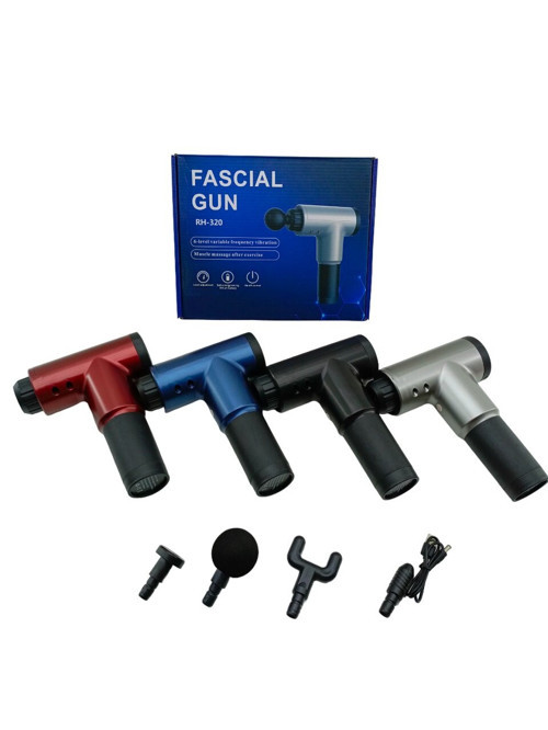MASAJ TABANCASI ALETİ 4PCS BAŞLIK 6 KADEME HIZ SEVİYESİ USB ŞARJLI