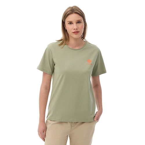 CSC Stacked Mini Gem Logo Kadın Kısa Kollu T-Shirt CS0316