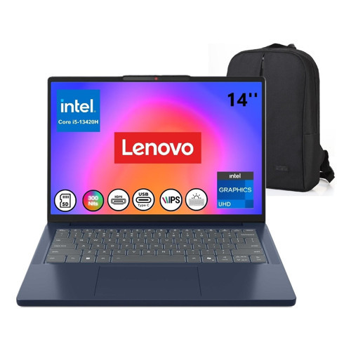 Ideapad Slim 3 14IRH10 Intel I5 13420H Ddr5 40GB 512GB IPS 300NITS 14'' Windows 11 Pro Aydınlatmalı Klavye Snertech Çant