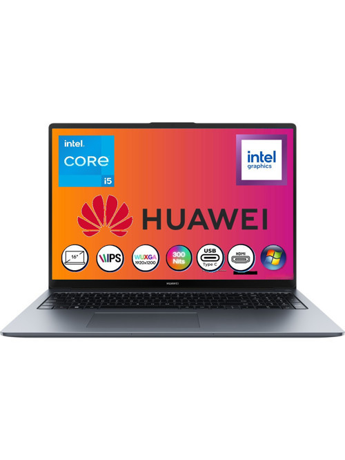 Matebook D16 Intel Core I5 12450H 16GB 1tb SSD Windows 11 Home 16" Fhd+ Taşınabilir Bilgisayar