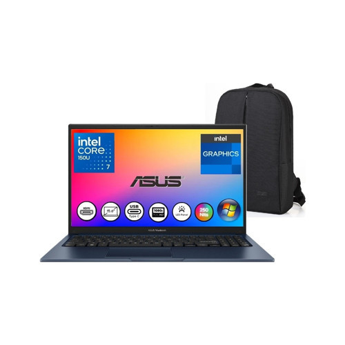 vivobook X1504VA 15 Core 7 150U 40 GB 512 GB SSD 15.6'' Fullhd Windows 11 Pro Taşınabilir Dizüstü Bilgisayar Snertech Ça
