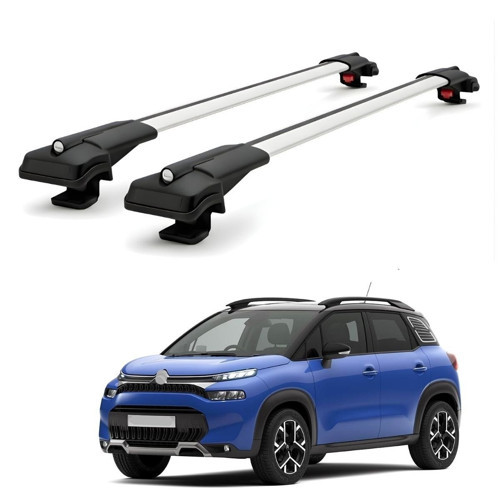Citroen C3 Aircross 2017-2024 için Ara Atkı Tavan Barı , Araca Özel , Kilitlenebilir Araç Üstü Ekipman Taşıma Barı (2 Adet)