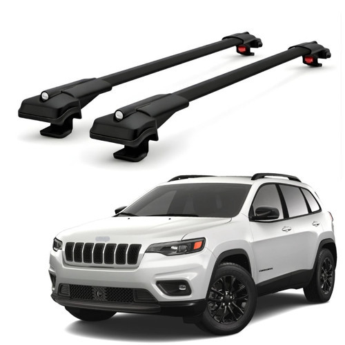 Jeep Cherokee KL 2014-2015 için Ara Atkı Tavan Barı , Araca Özel , Kilitlenebilir Araç Üstü Ekipman Taşıma Barı (2 Adet)