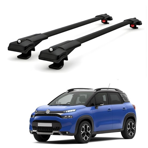 Citroen C3 Aircross 2017-2024 için Ara Atkı Tavan Barı , Araca Özel , Kilitlenebilir Araç Üstü Ekipman Taşıma Barı (2 Adet)