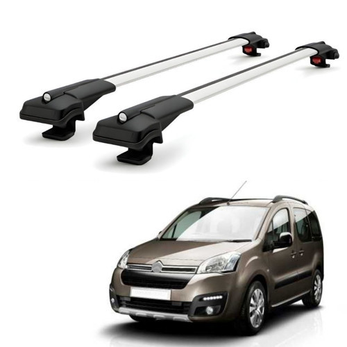 Citroen Berlingo 2008–2018 için Ara Atkı Tavan Barı , Araca Özel , Kilitlenebilir Araç Üstü Ekipman Taşıma Barı (2 Adet)