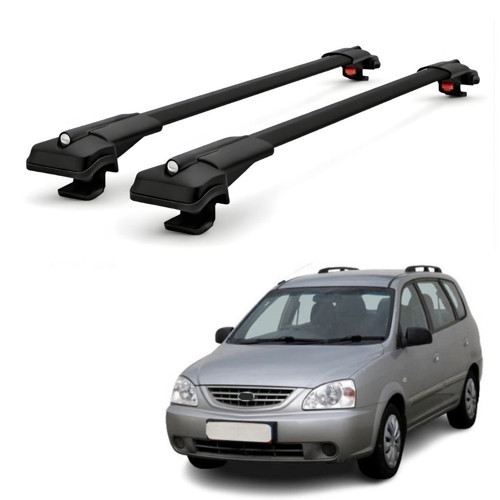 Kia Carens MPV 2002-2006 için Ara Atkı Tavan Barı , Araca Özel , Kilitlenebilir Araç Üstü Ekipman Taşıma Barı (2 Adet)