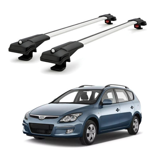 Hyundai i30 CW Wagon 2006–2011 için Ara Atkı Tavan Barı , Araca Özel , Kilitlenebilir Araç Üstü Ekipman Taşıma Barı (2 Adet)